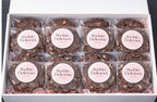 Triple Pack - Original Double Chocolate cookies in a gift box, individually wrapped and labeled 'Boobin Delicious'.