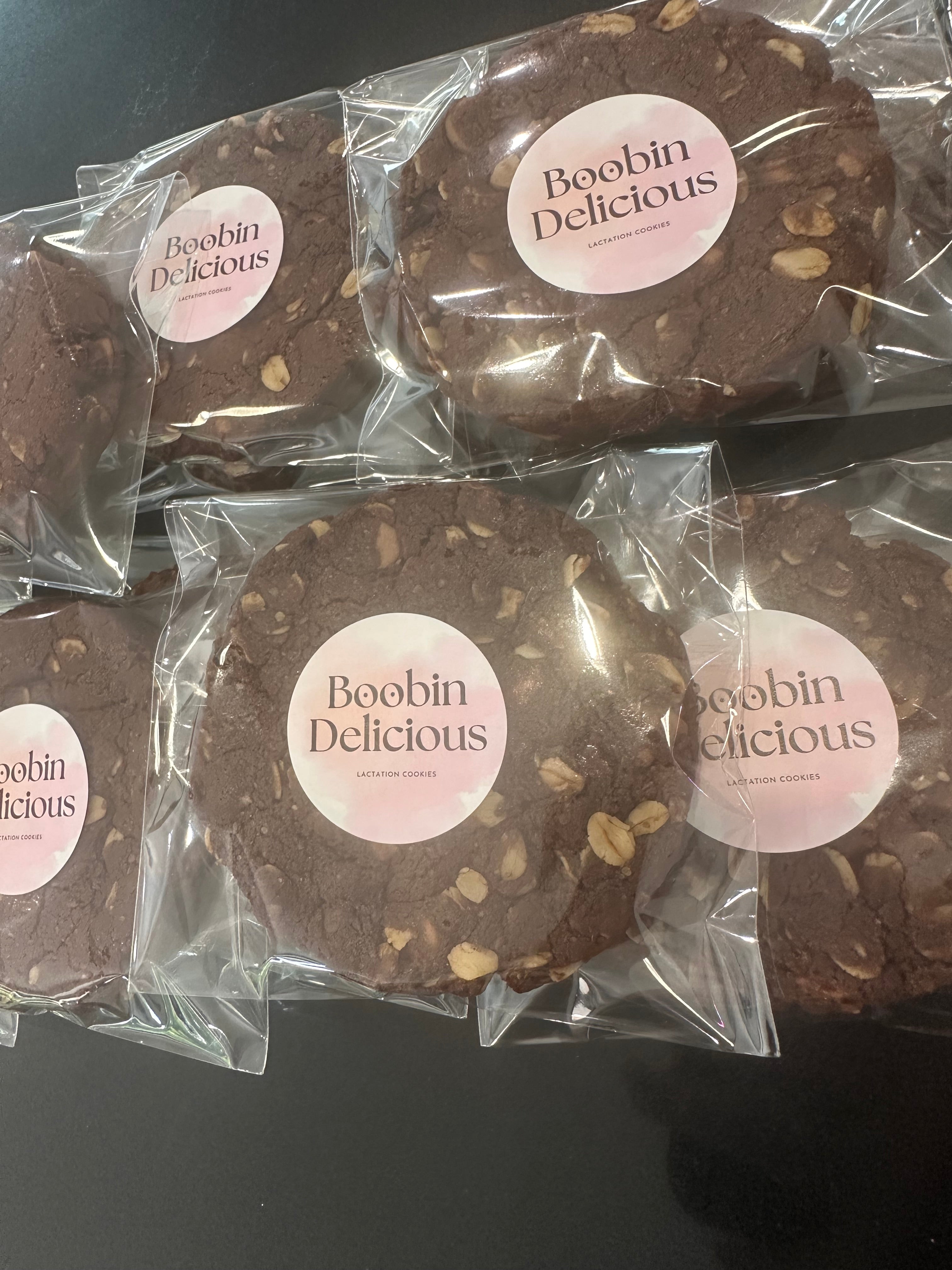 12 Original Double Chocolate Lactation Cookies in wrappers