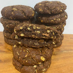 12 Original Double Chocolate Lactation Cookies broken open no wrapper