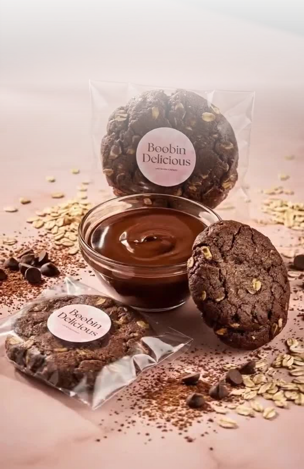 12 Chocolate Brownie Vegan Lactation Cookies